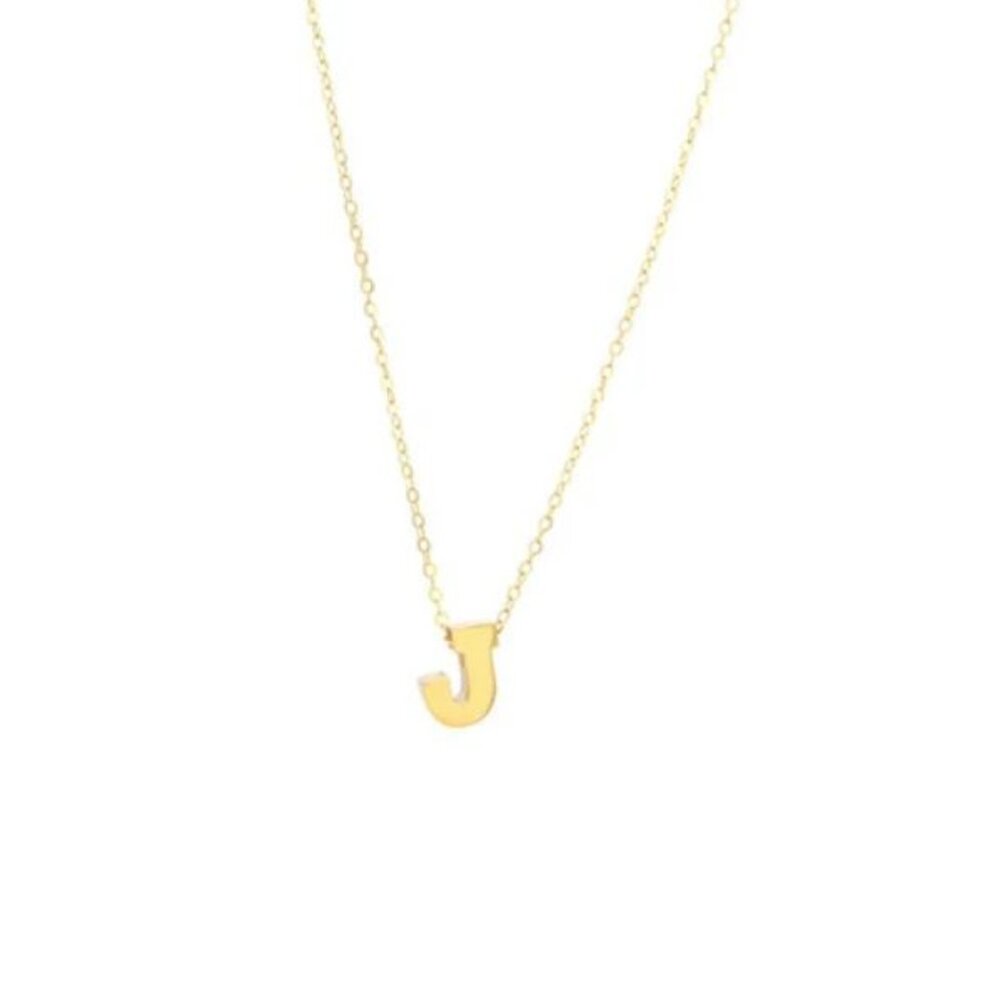 14K GOLD J INITIAL NECKLACE